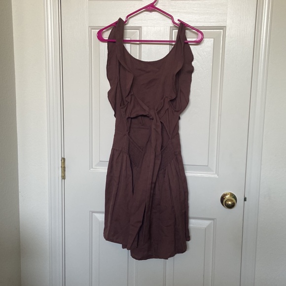 Free People Erin open tie back mini dress - Picture 2 of 8